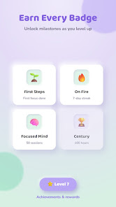 Focus achievements screen