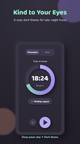 Focus dark mode timer