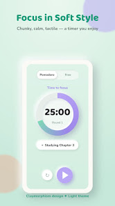 Focus timer in light mode